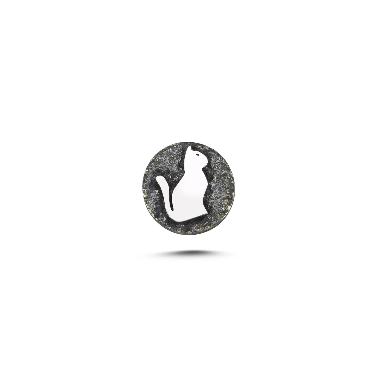 Kedi Sembolü 5 Manyetik Charm - Dark Silver