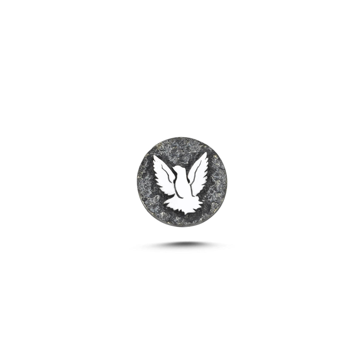 Anka Kuşu Sembolü Manyetik Charm - Dark Silver