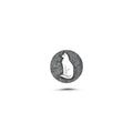 Kedi Sembolü 4 Manyetik Charm - Dark Silver
