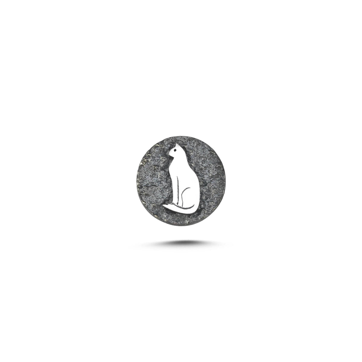 Kedi Sembolü 4 Manyetik Charm - Dark Silver