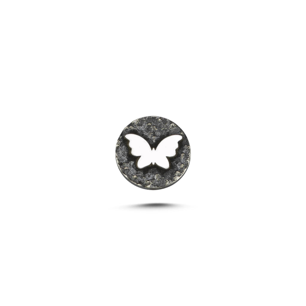 Kelebek Sembolü 1 Manyetik Charm - Dark Silver