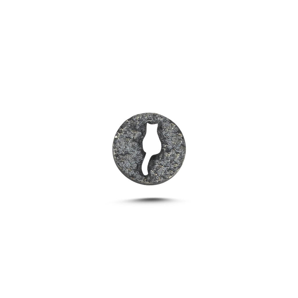 Kedi Sembolü 3 Manyetik Charm - Dark Silver