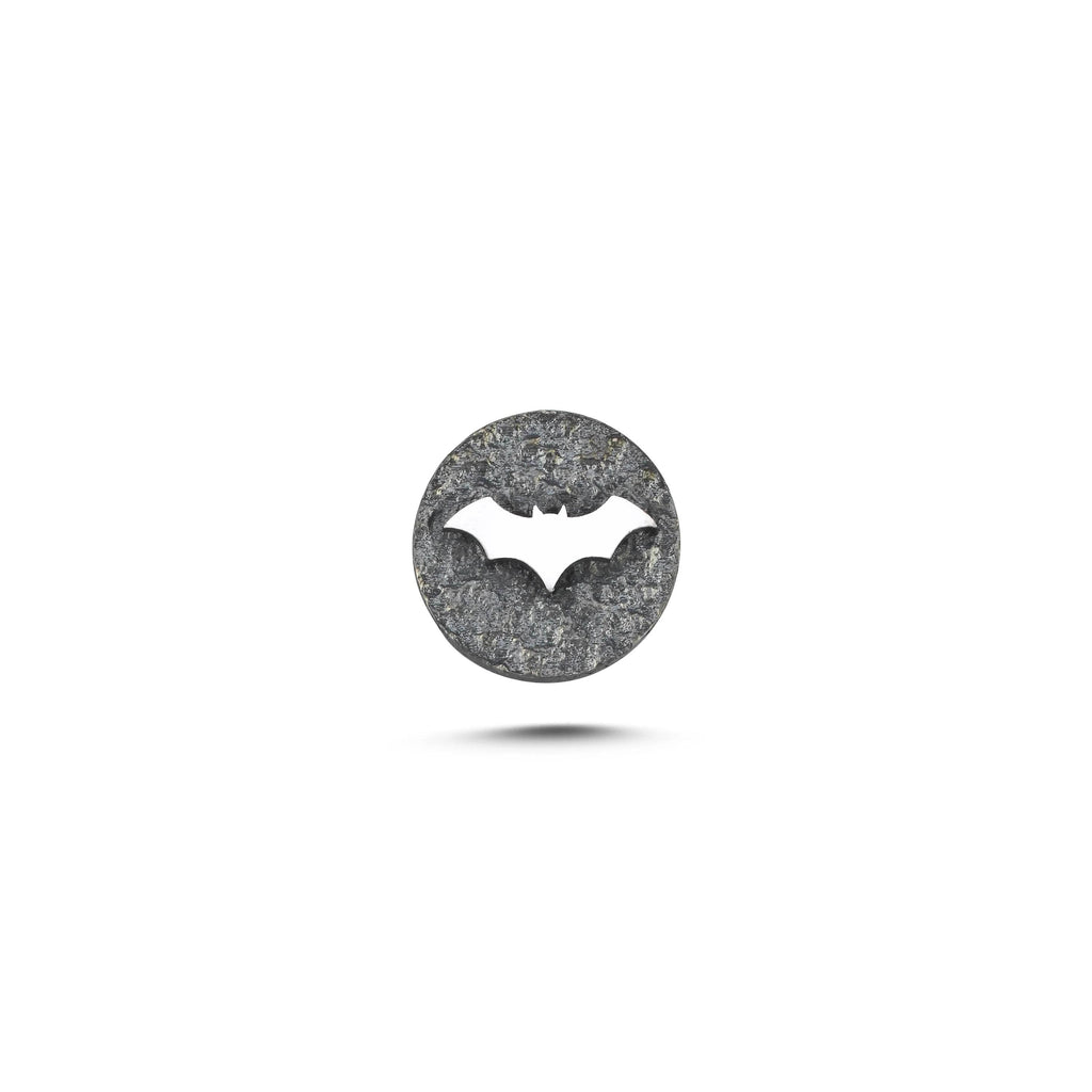 Yarasa Sembolü Manyetik Charm - Dark Silver