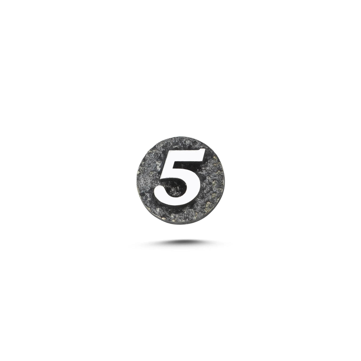 5 Rakamı Manyetik Charm - Dark Silver