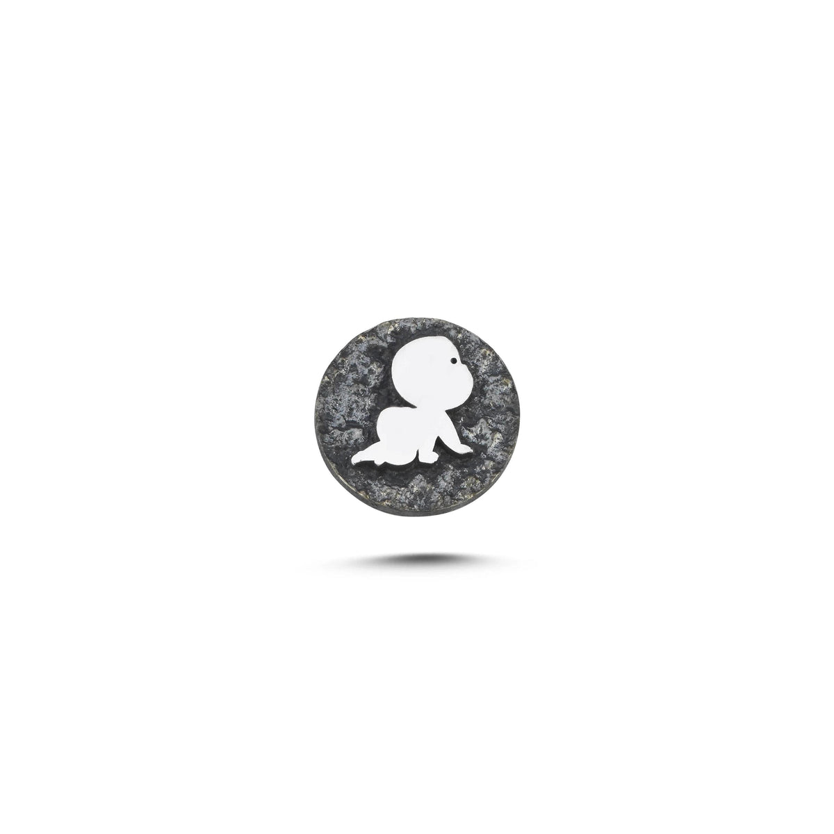 Bebek Sembolü Manyetik Charm - Dark Silver