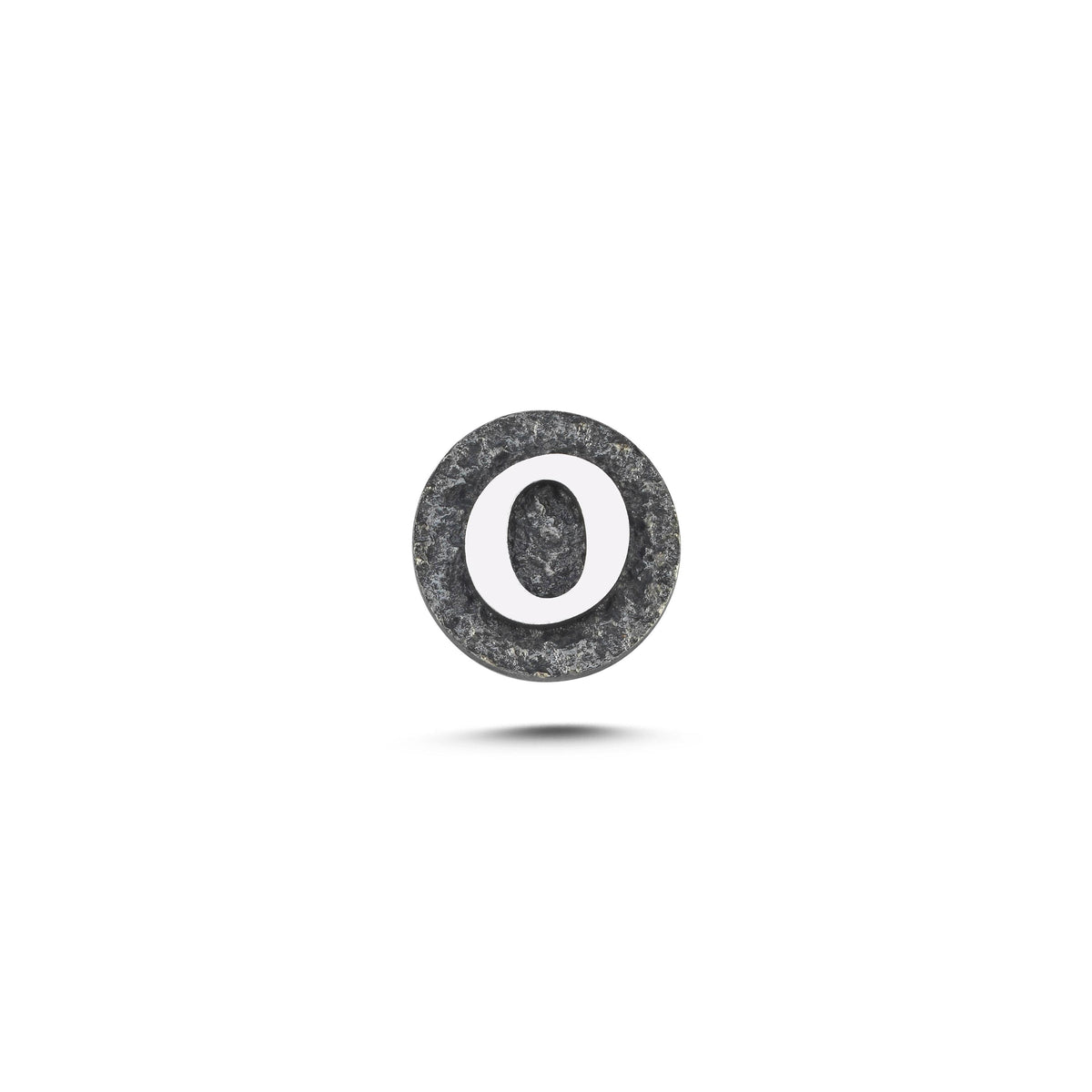 O Harfi Manyetik Charm - Dark Silver