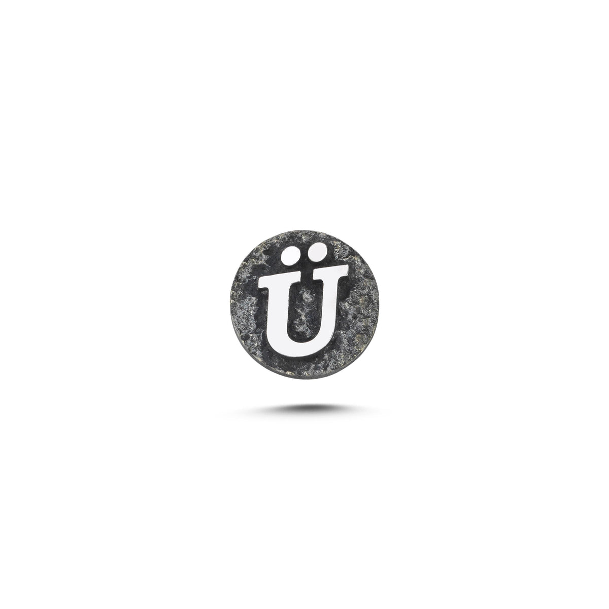 Ü Harfi Manyetik Charm - Dark Silver