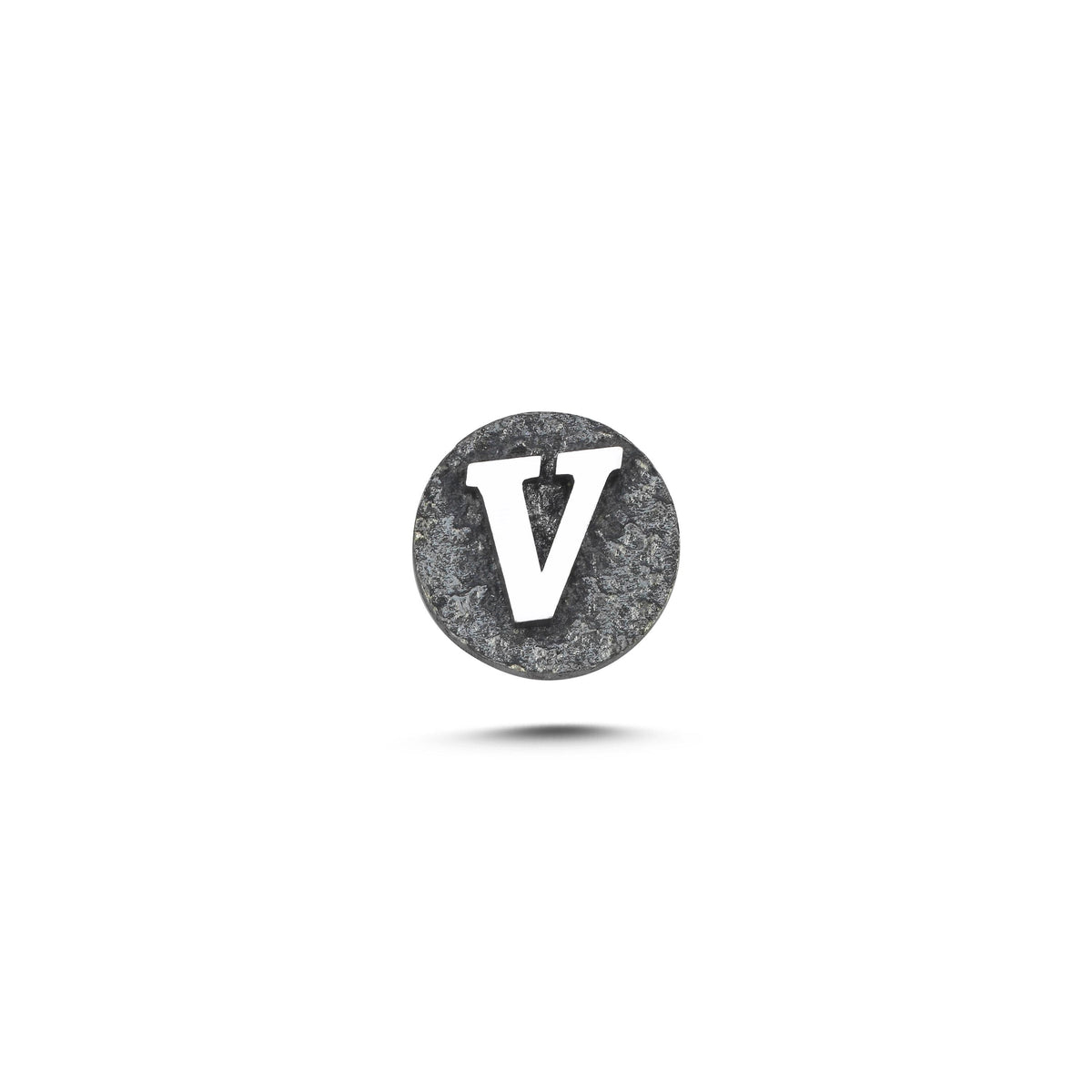 V Harfi Manyetik Charm - Dark Silver