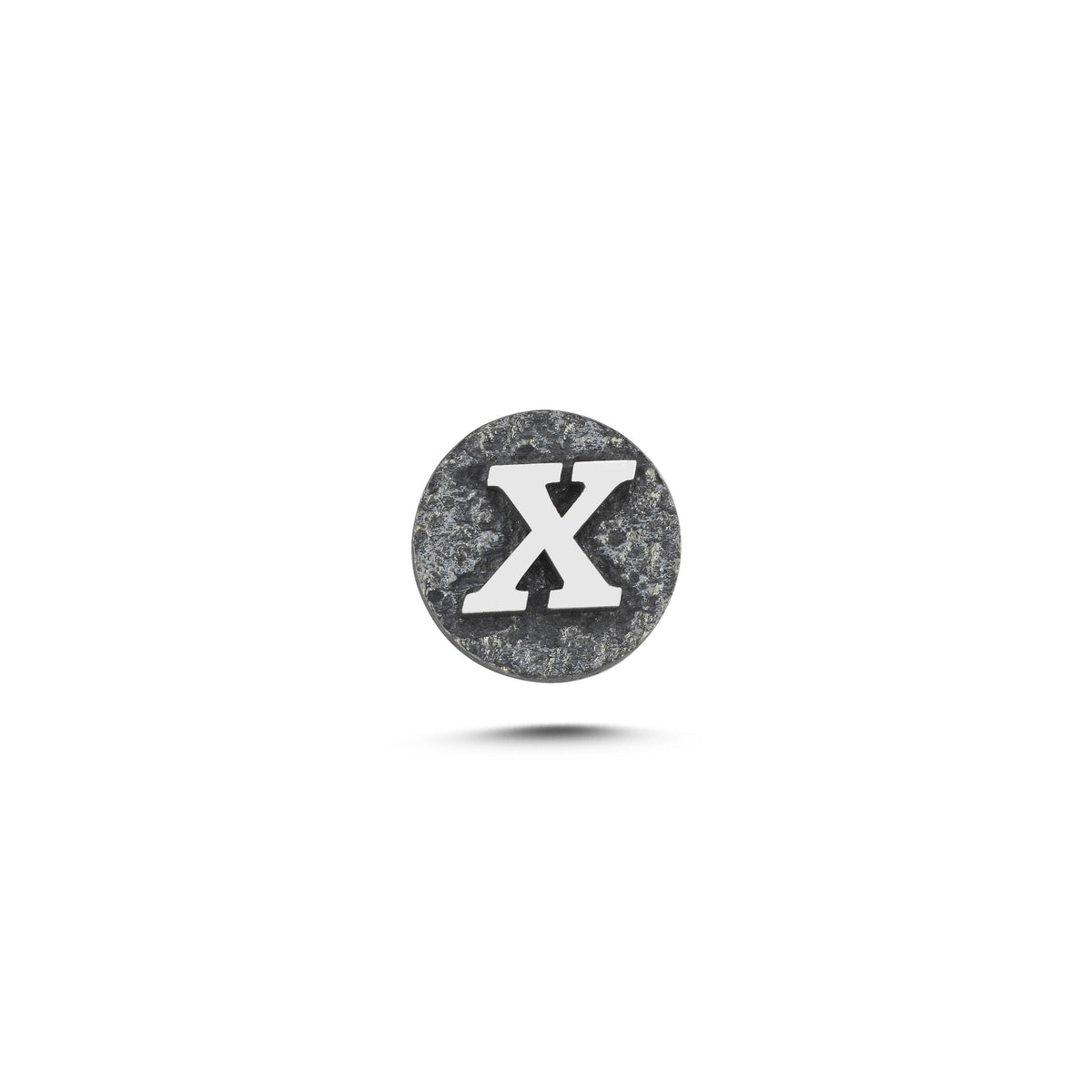 X Harfi Manyetik Charm - Dark Silver