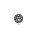 Lotus Sembolü Aura Manyetik Charm - Dark Silver