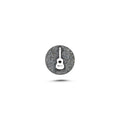 Gitar Sembolü Natural Manyetik Charm - Dark Silver