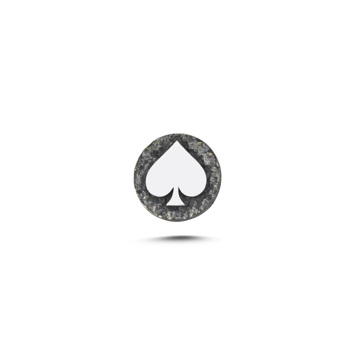 Maça Sembolü Manyetik Charm - Dark Silver
