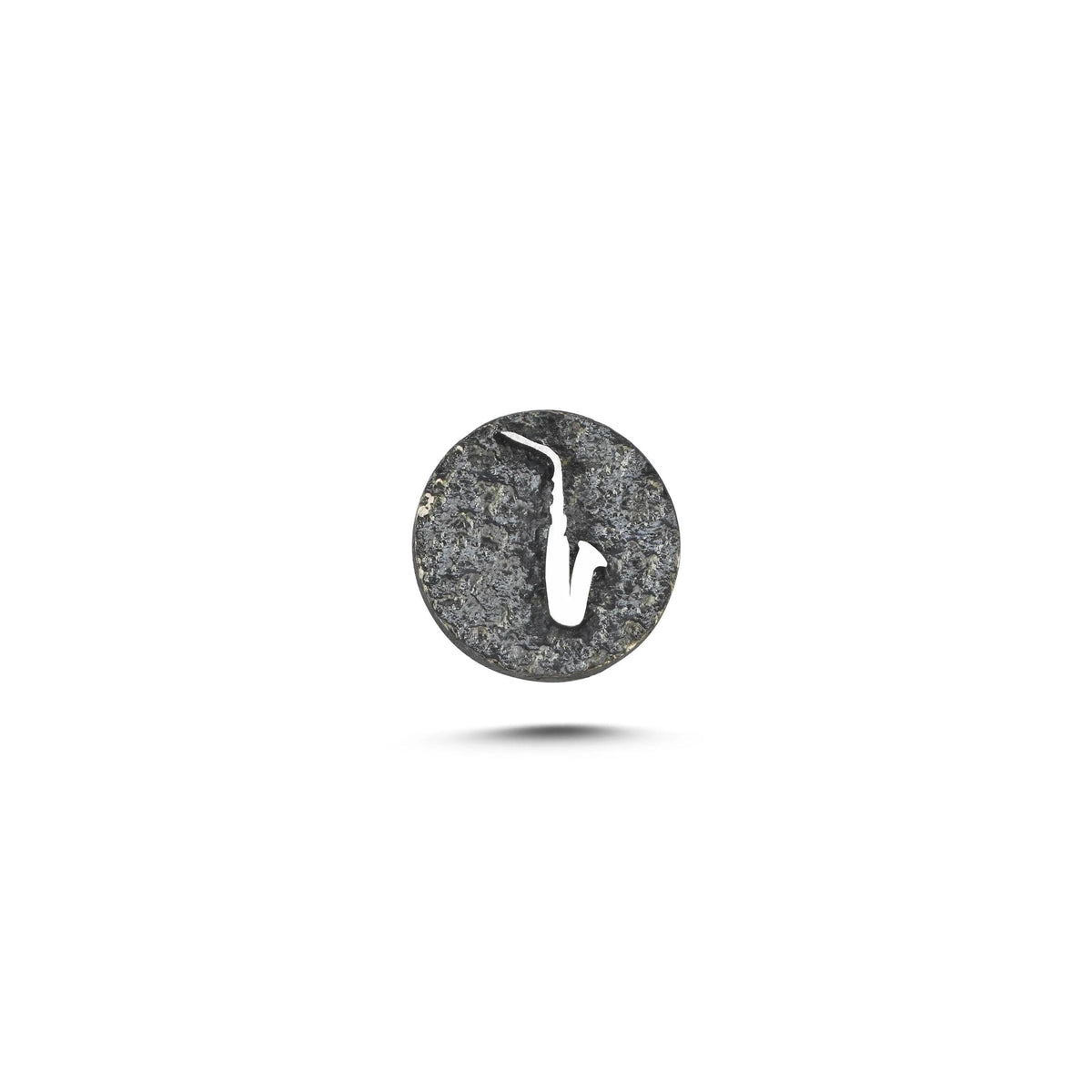 Saksafon Sembolü Manyetik Charm - Dark Silver