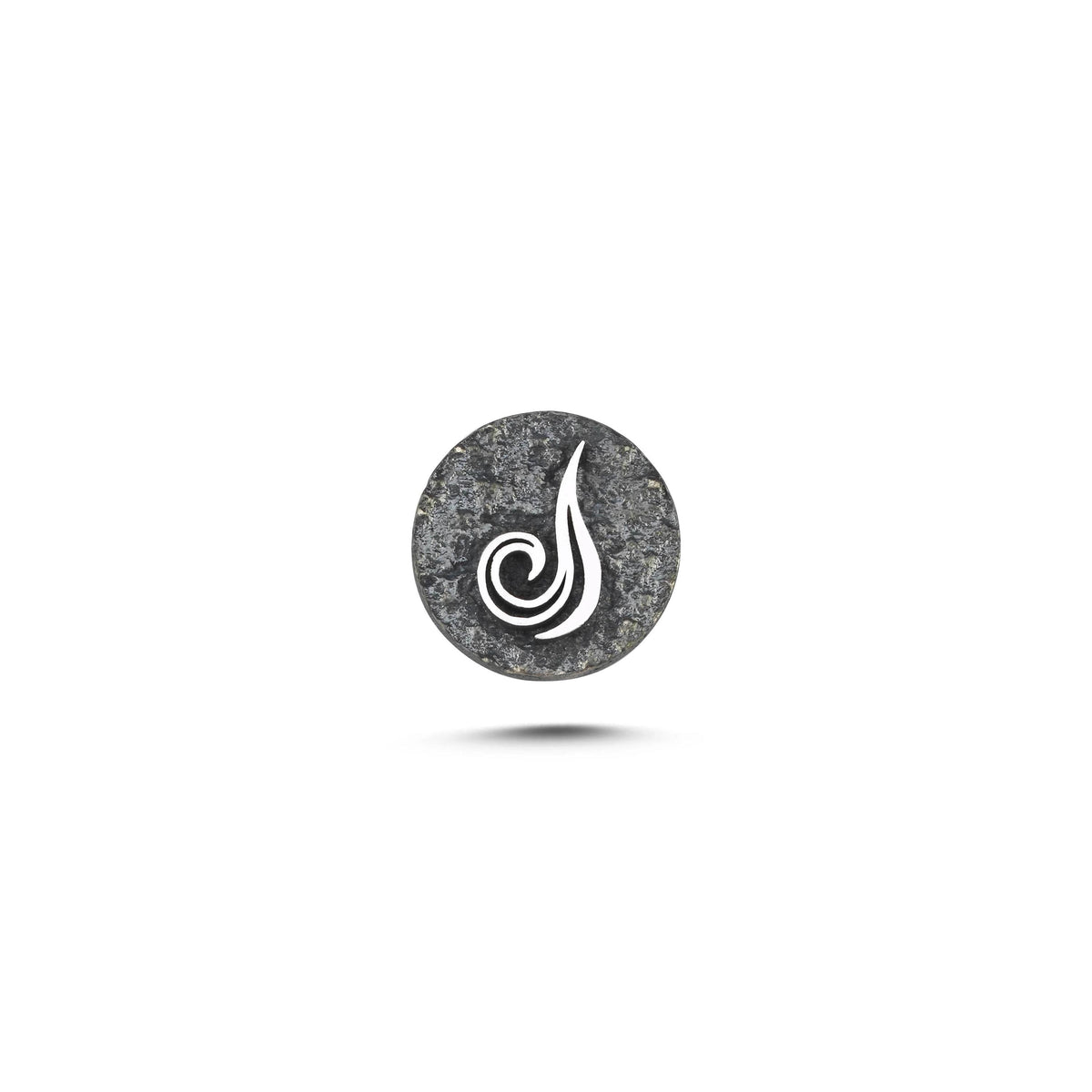 Hava Elementi Sembolü Manyetik Charm - Dark Silver