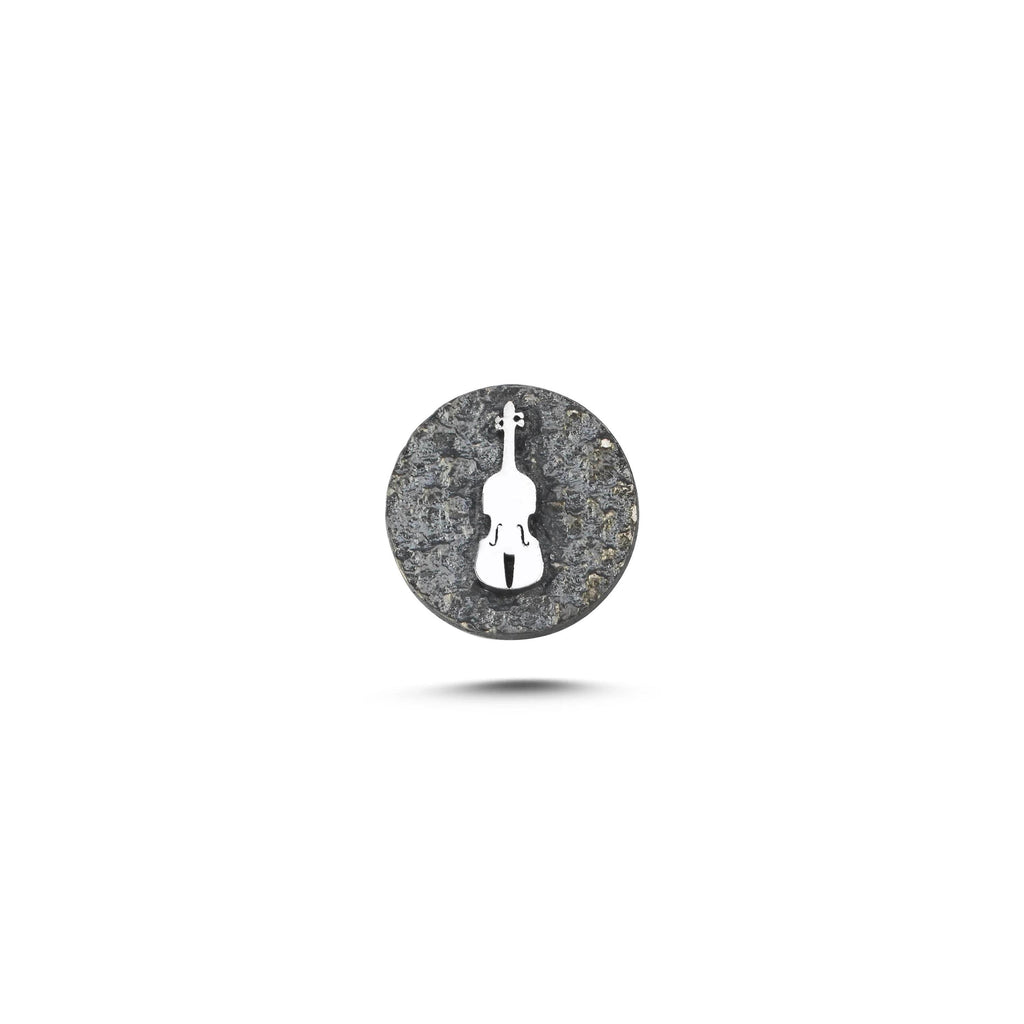 Keman Sembolü Manyetik Charm - Dark Silver