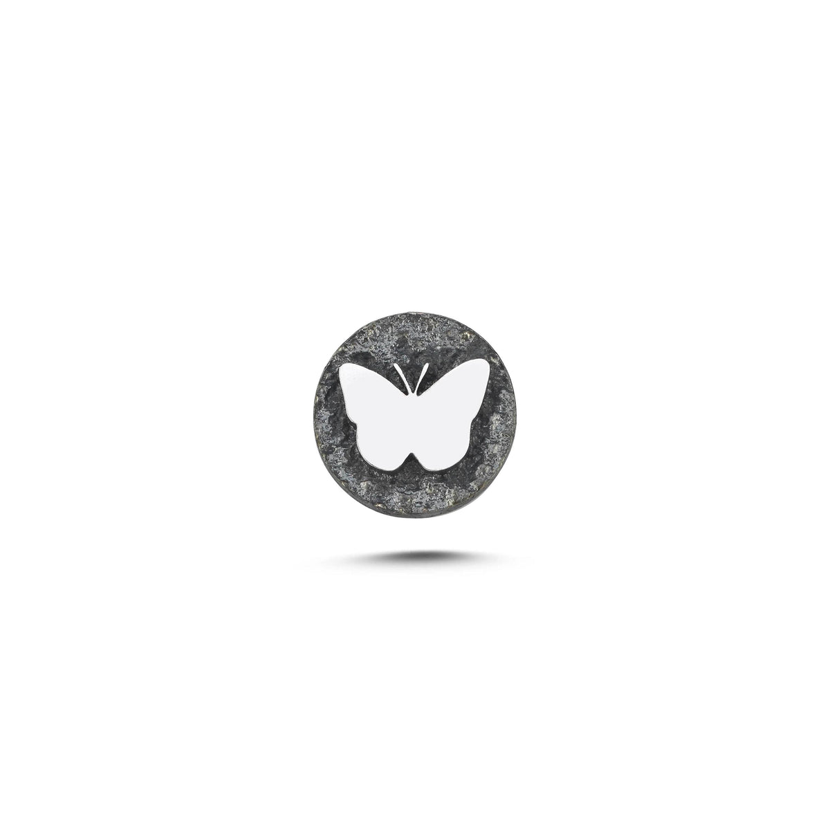 Kelebek Sembolü 2 Manyetik Charm - Dark Silver