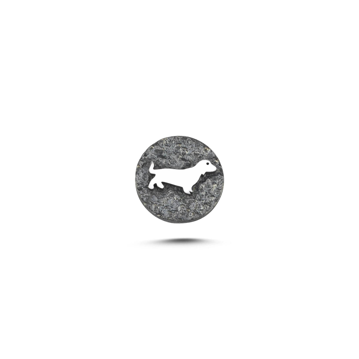 Köpek Sembolü 3 Manyetik Charm - Dark Silver