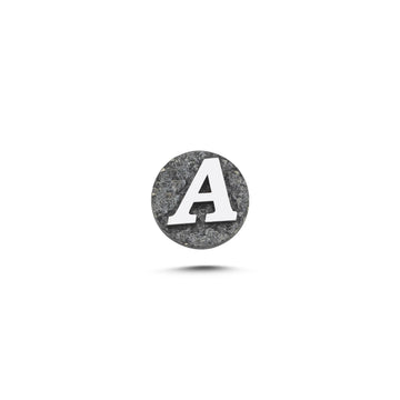 A Harfi Manyetik Charm - Dark Silver
