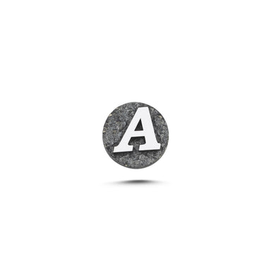 A Harfi Manyetik Charm - Dark Silver