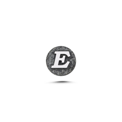 E Letter Magnetic Charm - Dark Silver