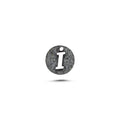 İ Harfi Manyetik Charm - Dark Silver