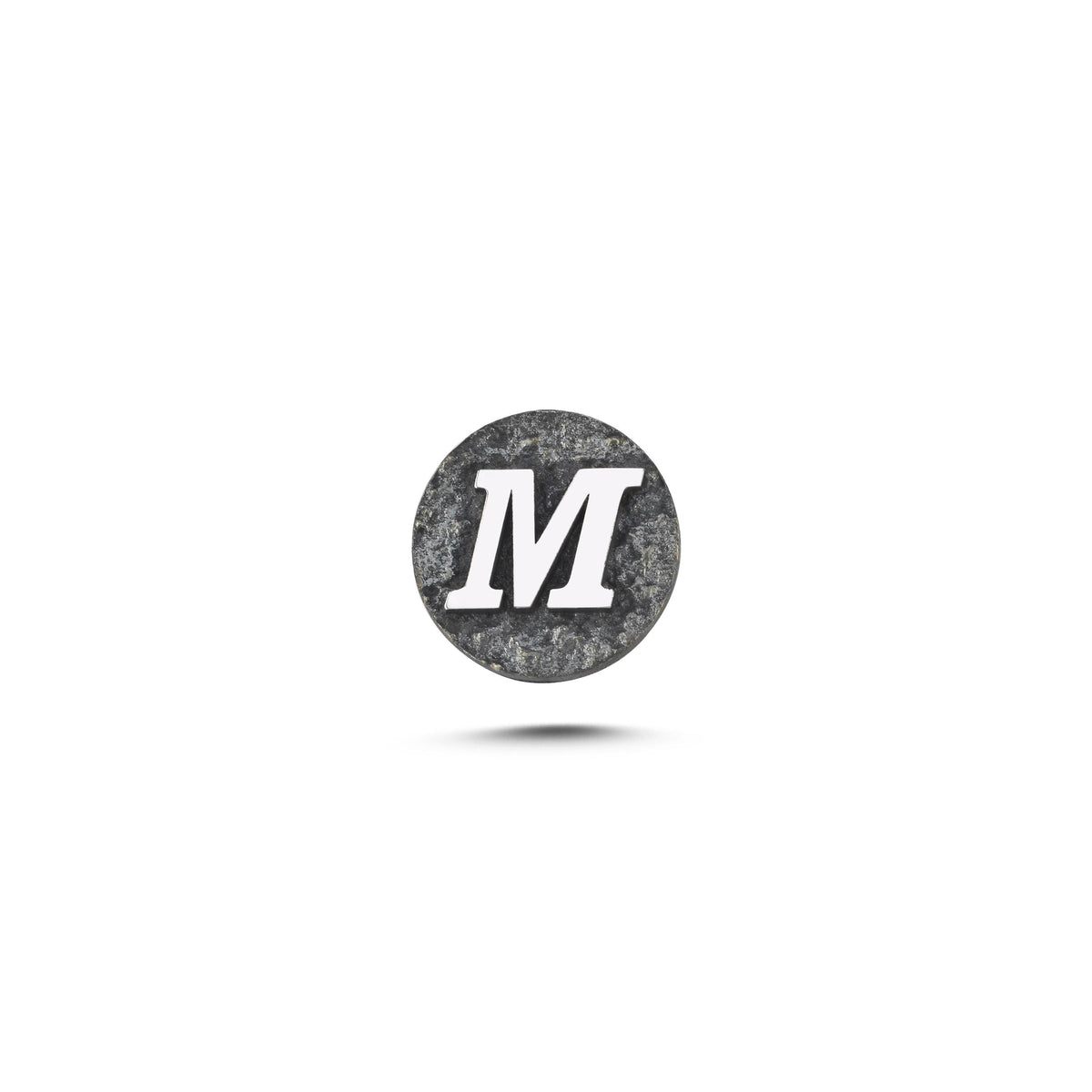 M Harfi Manyetik Charm - Dark Silver