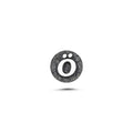 Ö Harfi Manyetik Charm - Dark Silver