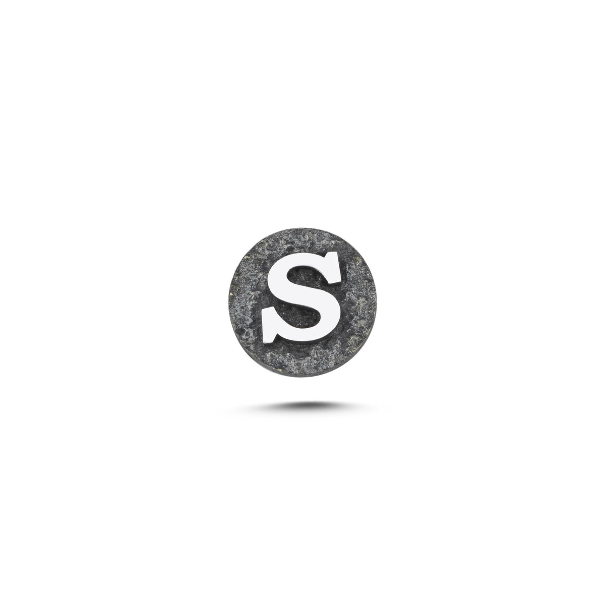 S Harfi Manyetik Charm - Dark Silver