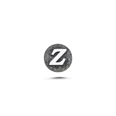 Z Letter Magnetic Charm - Dark Silver