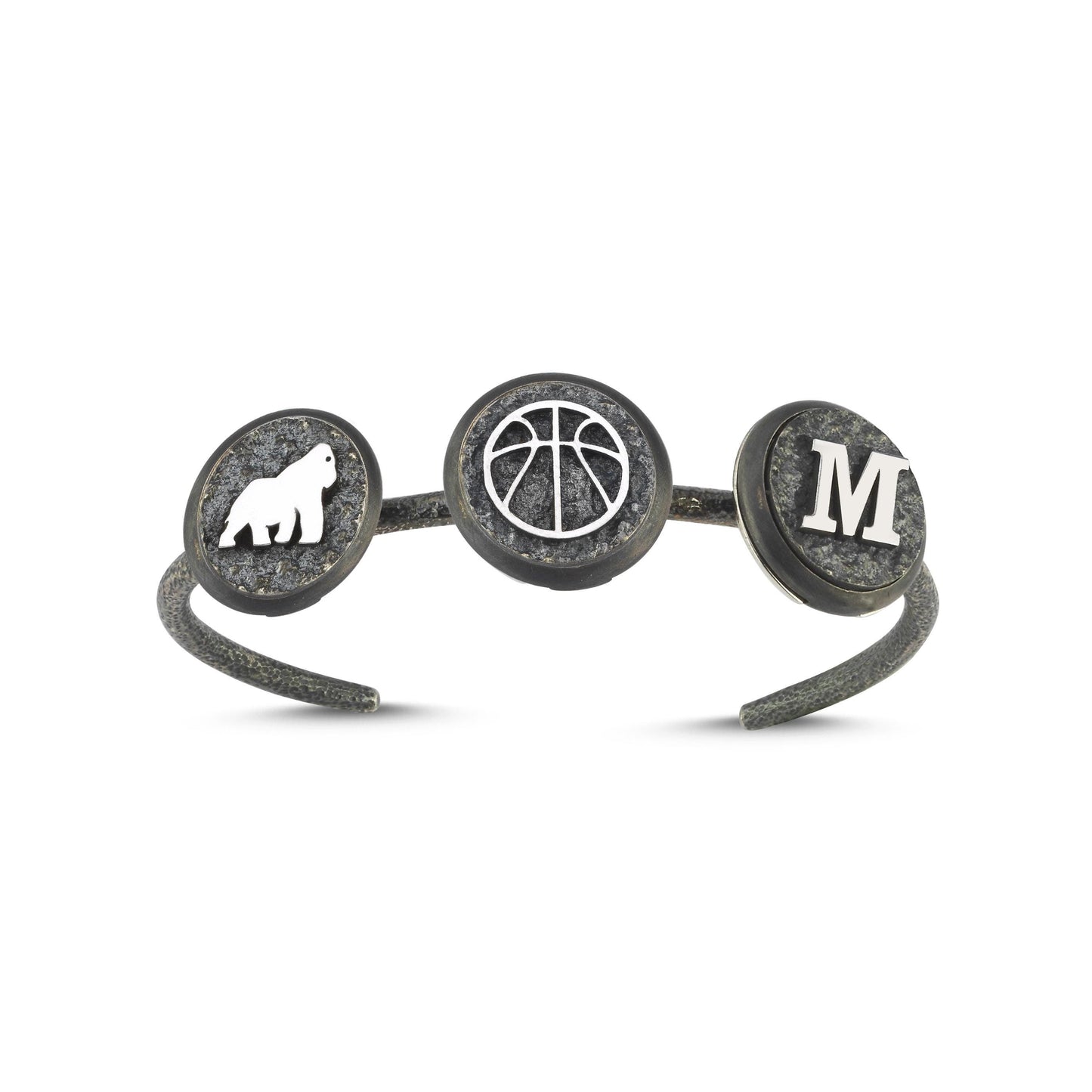 Trio Charm Bilezik Tabanı 2 - Deliadore Modüler Takı