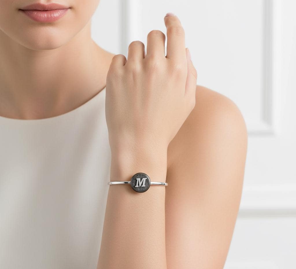 MonoLine Gümüş Bilezik - Deliadore Modüler Takı