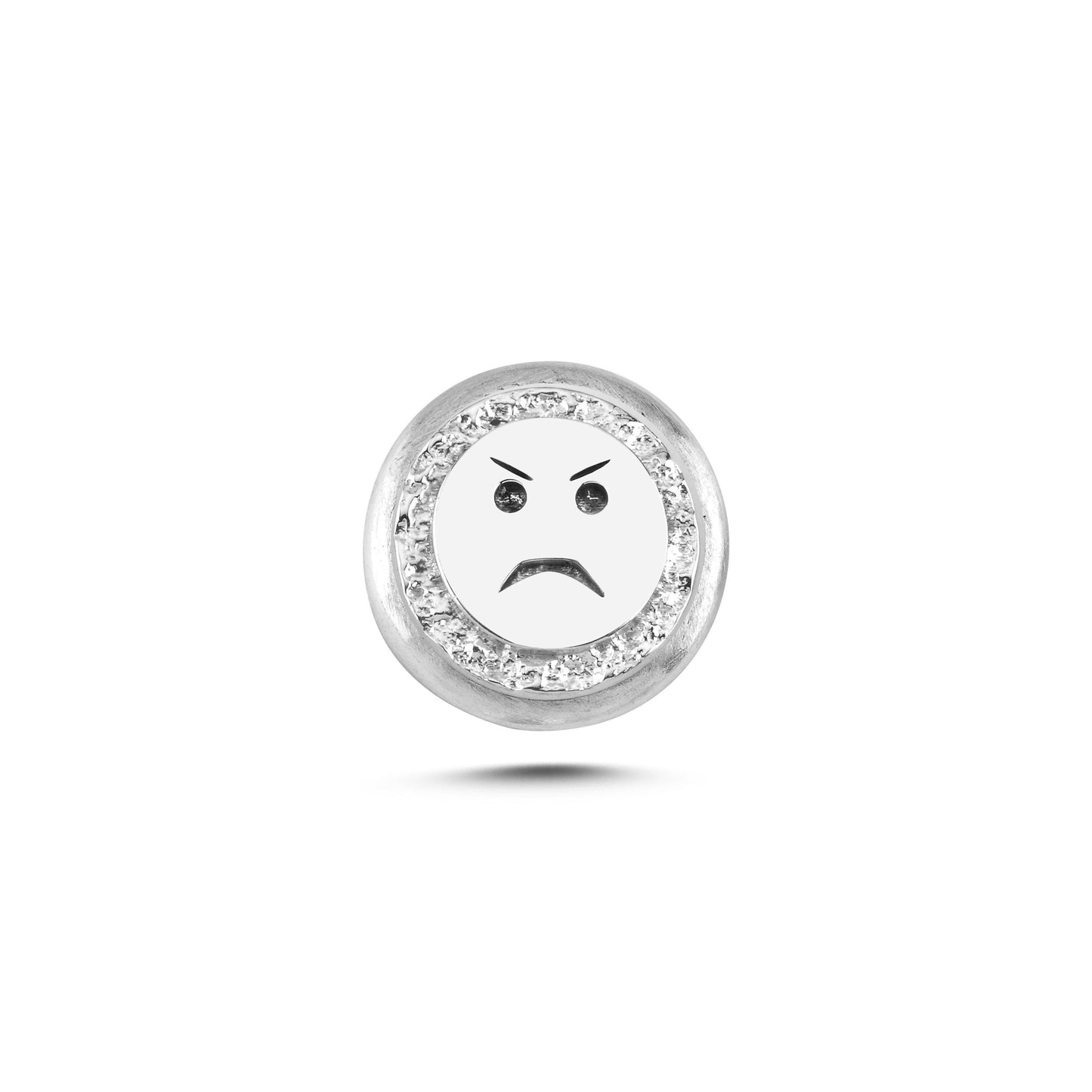 Angry Face Symbol Magnetic Charm