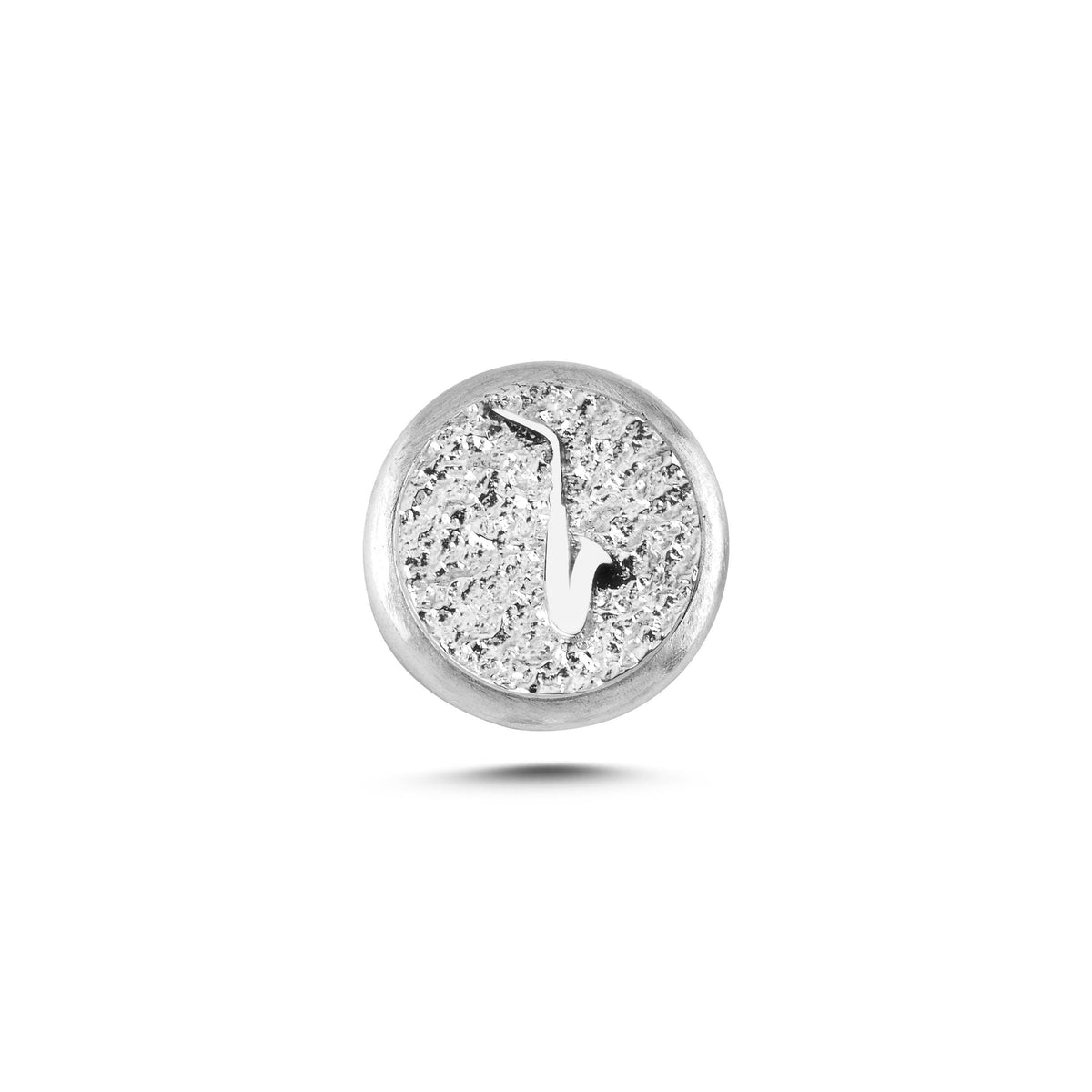 Saksafon Sembolü Manyetik Charm - Light Silver