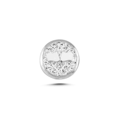 Bayrak Sembolü Manyetik Charm - Light Silver