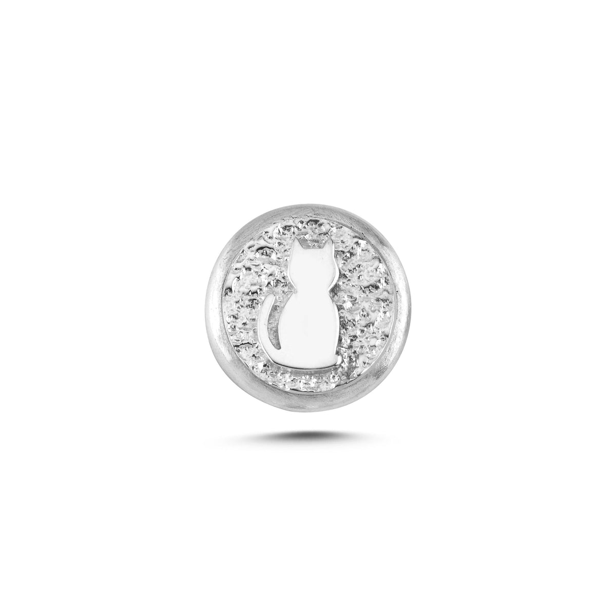 Kedi Sembolü 6 Manyetik Charm - Light Silver