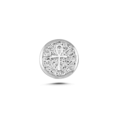 Ankh Sembolü Manyetik Charm - Light Silver