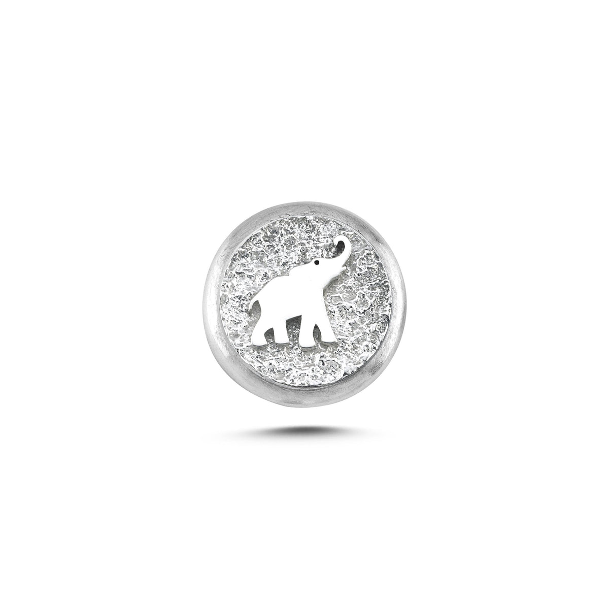Fil Sembolü Manyetik Charm - Light Silver