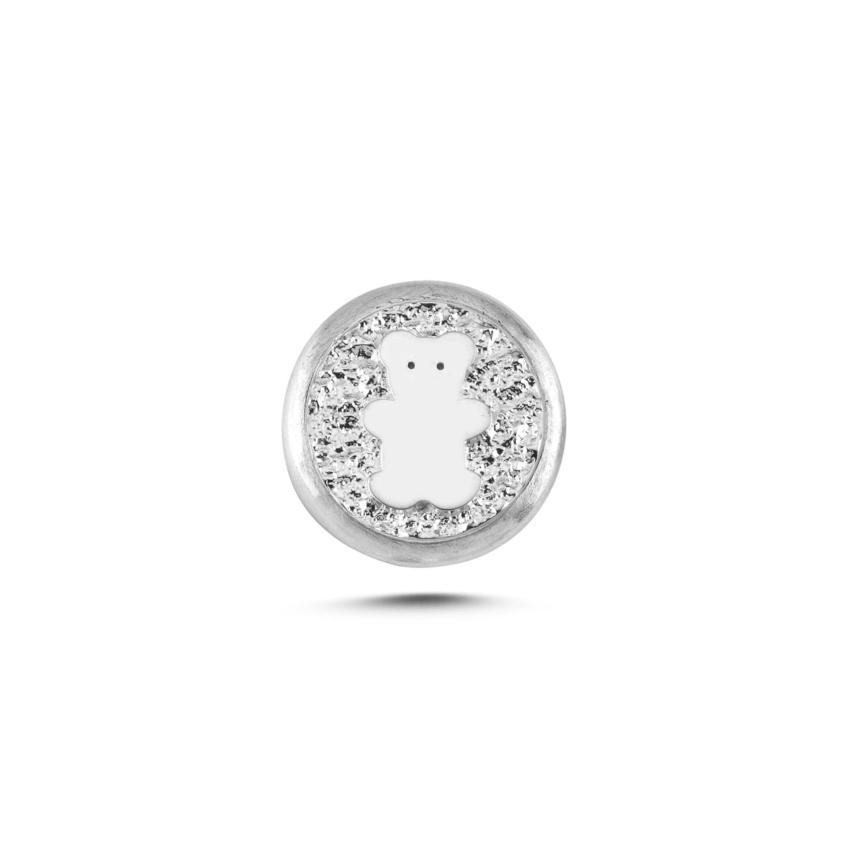 Ayı Sembolü Manyetik Charm - Light Silver