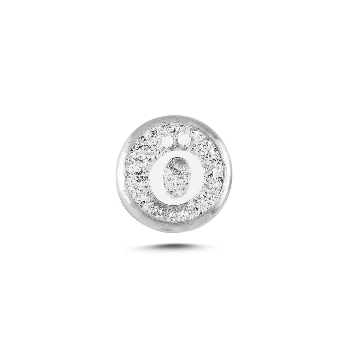 Ö Harfi Manyetik Charm - Light Silver
