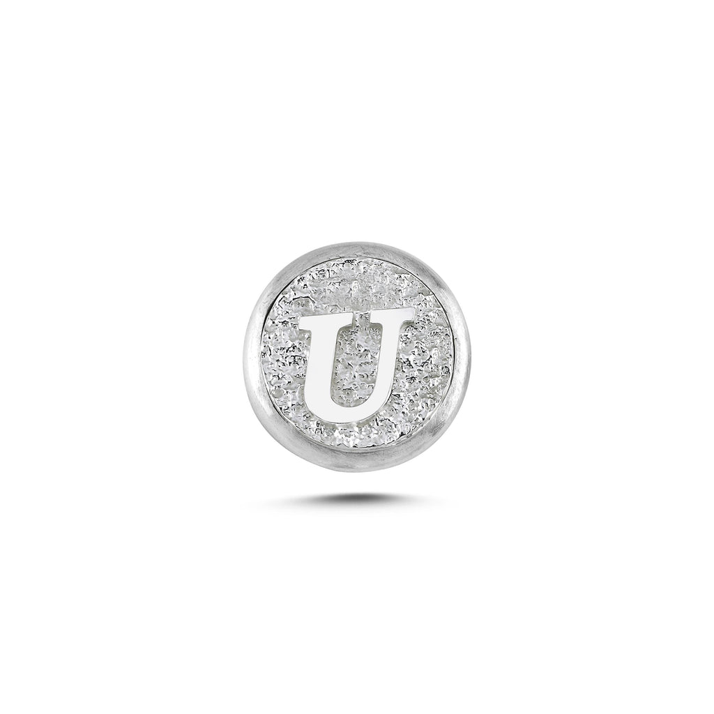 U Harfi Manyetik Charm - Light Silver