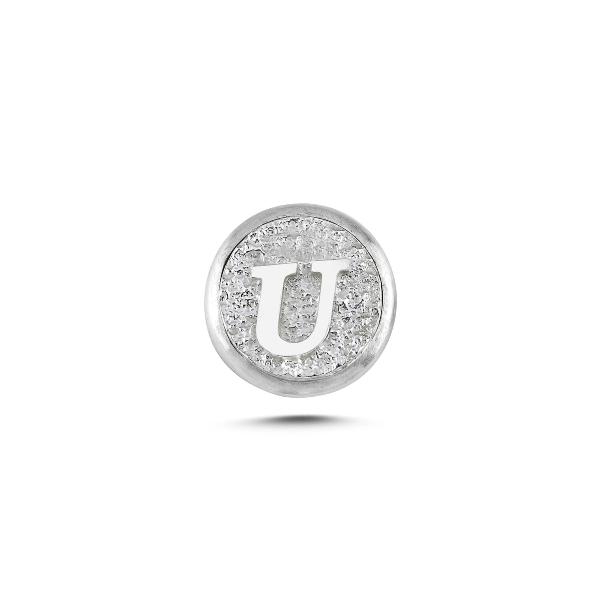 U Harfi Manyetik Charm - Light Silver