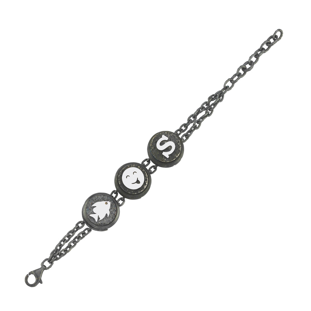 3-Charm Chain Bracelet - Modular