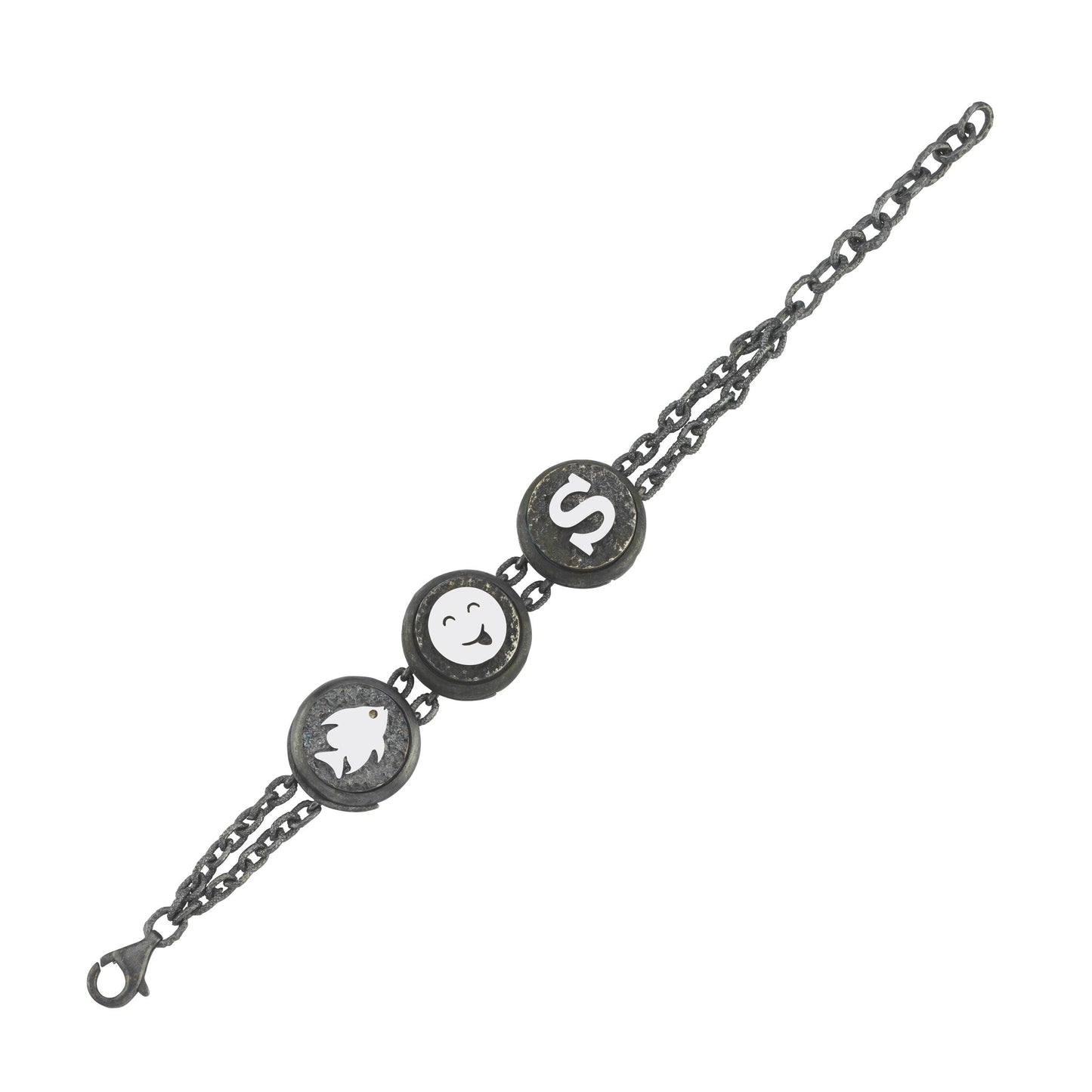 3'lü Modüler Harf Bilezik Seti - Deliadore Modüler Takı