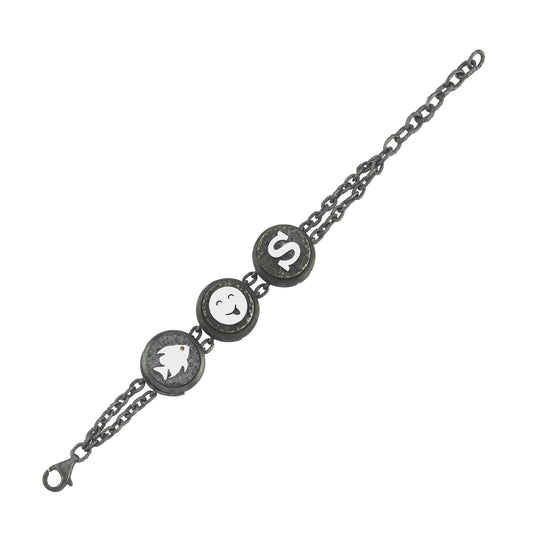 3'lü Modüler Harf Bilezik Seti - Deliadore Modüler Takı