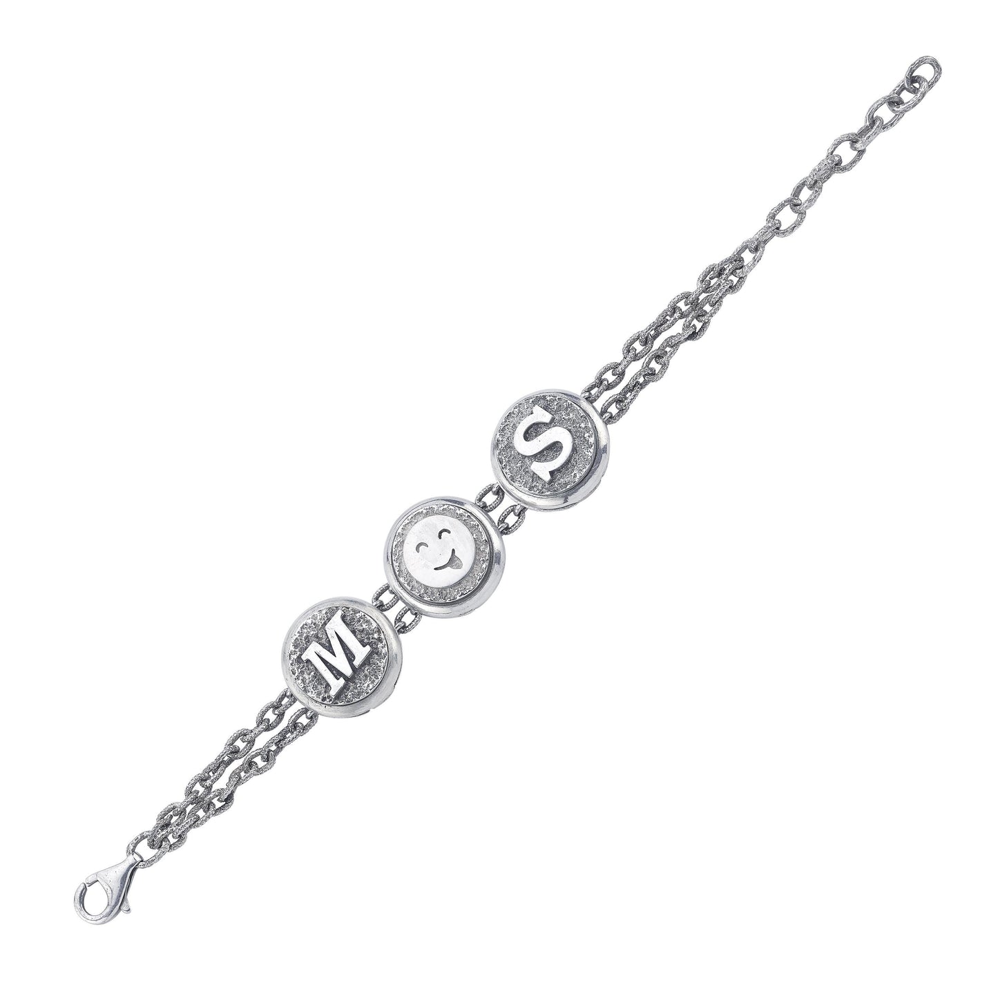 3'lü Modüler Harf Bilezik Seti - Deliadore Modüler Takı