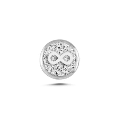 Sonsuzluk Sembolü Manyetik Charm - Light Silver