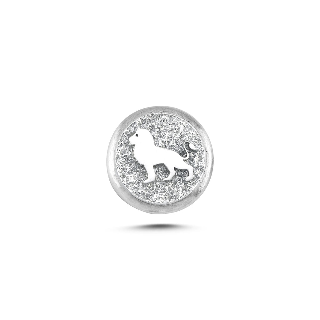 Aslan Sembolü 2 Manyetik Charm - Light Silver