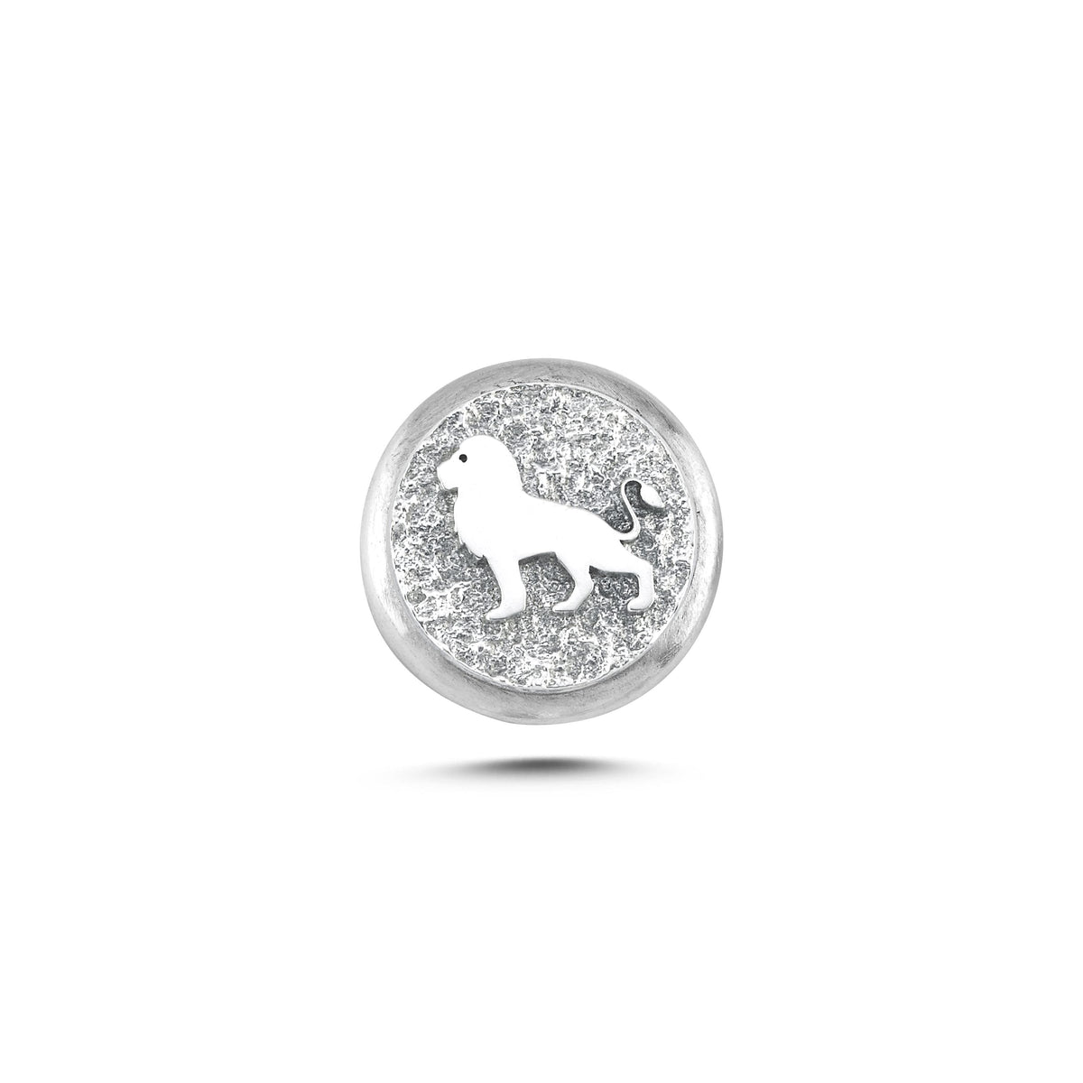 Aslan Sembolü 2 Manyetik Charm - Light Silver