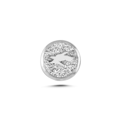 Kartal Sembolü 2 Manyetik Charm - Light Silver