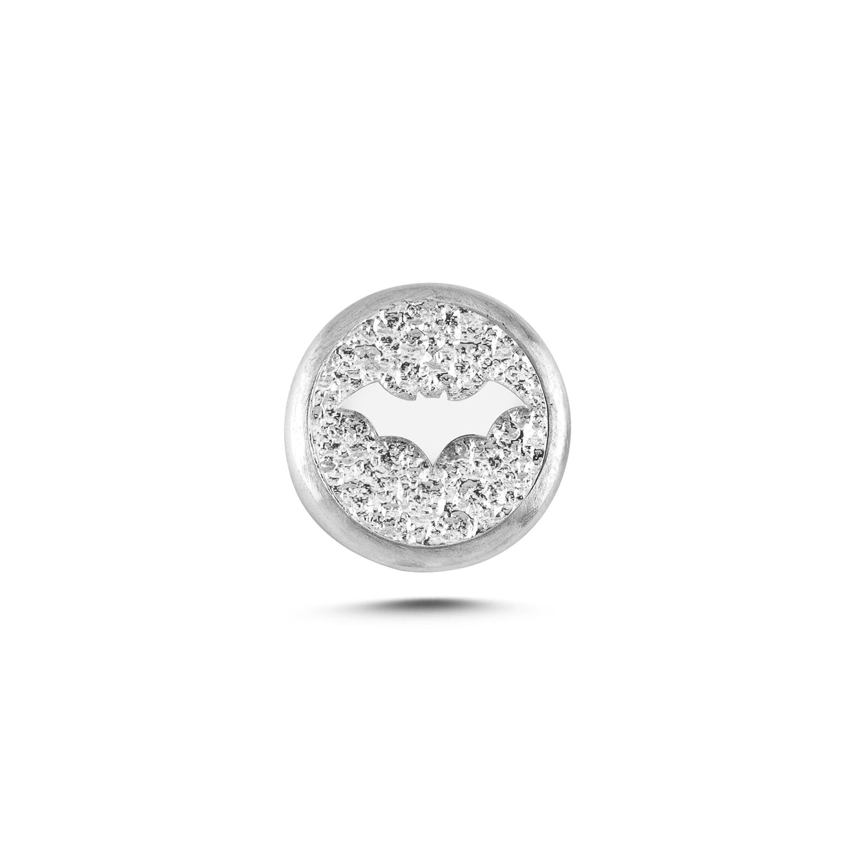 Yarasa Sembolü Manyetik Charm - Light Silver